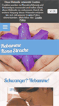 Mobile Screenshot of hebamme-strache.de